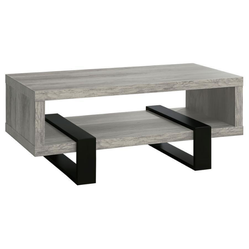 Gray & Black Coffee Table – Lightly Used!