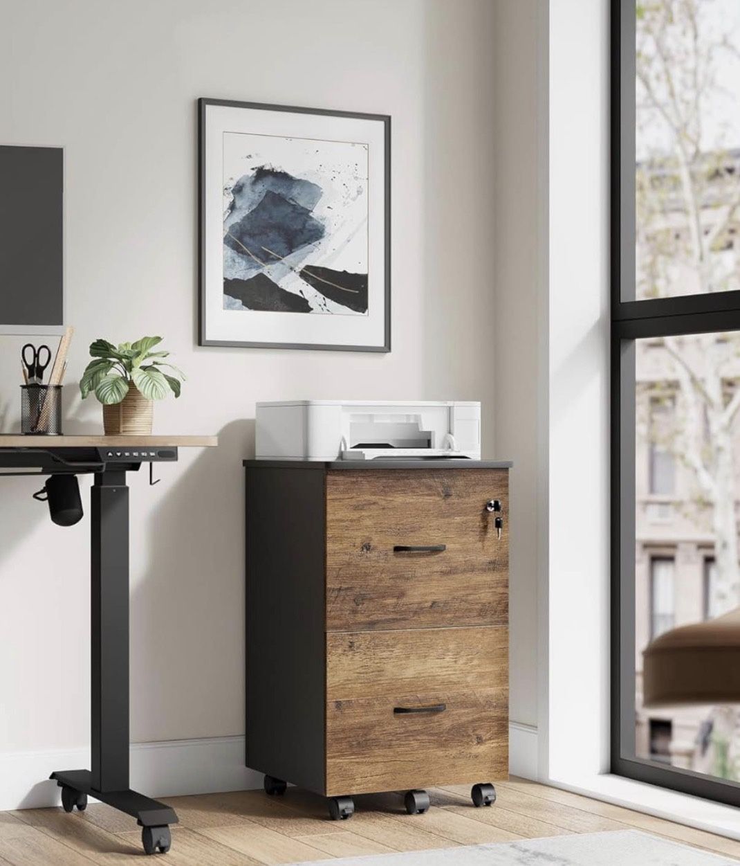2 Drawer Locking File Cabinet