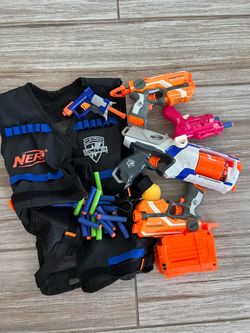 Nerf Gun Bundle with Vest