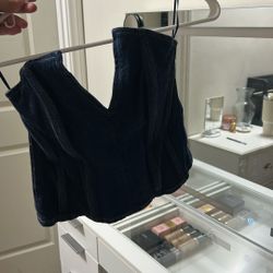 Zara Denim Corset Top 💙