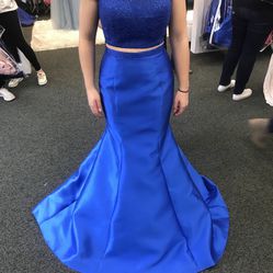 Blue 2 Peice Prom Dress!