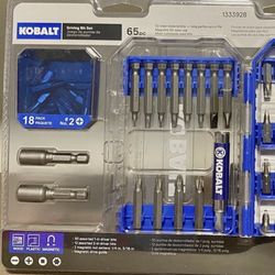 Kobalt 65-PC Magnetic Driving Bit Set | NEW 