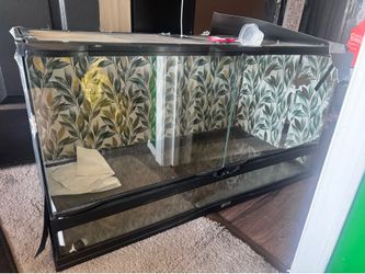 40 gallon glass reptile tank