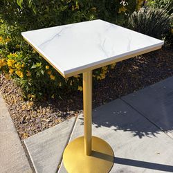 Marble Event Table - Bar Height Cocktail Table, Cake Table
