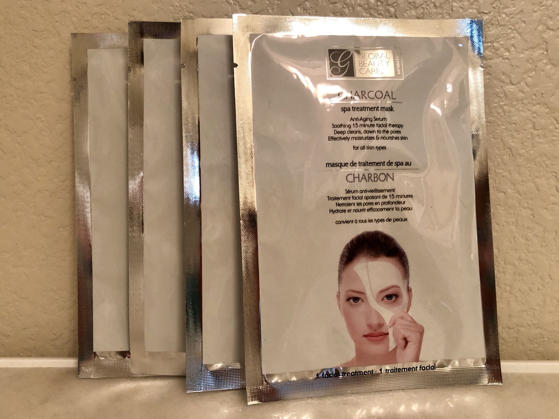 Global Beauty Care Charcoal Spa Treatment Masks