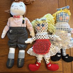 LOT Rag Doll Dolls ALL FOR 