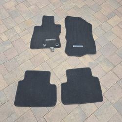 2025-2026 Subaru Forester Hybrid Genuine Original OEM Floor Mats Carpeted Cloth Front and Rear Black

