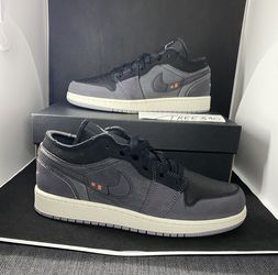 Nike Air Jordan 1 Low SE Craft 7Y GS DV0478-001 Black Cement