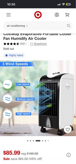 Costway air cooler 40$