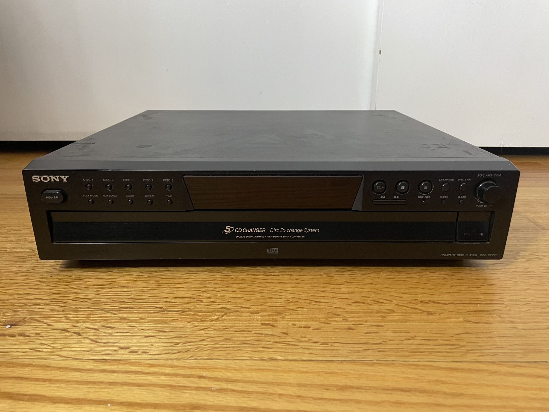 Sony CDP-CE275 CD Changer 5 Compact Disc Player HiFi Stereo Vintage - No Remote