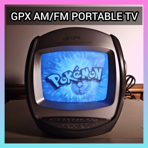 GPX AM/FM Radio Portable CRT Television