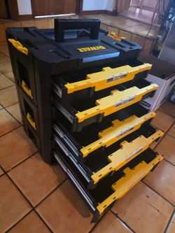 Dewalt TSTAK Stacked Stakeable Connect Tool box Toolbox Drawers Chest Tote Tray