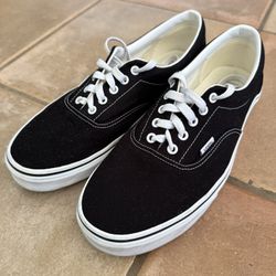 Vans Authentic Shoes in Black on White