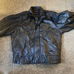 Vintage Leather Bomber (Great Condition) XL