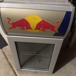 RED BULL MINI REFRIGERATOR (NEEDS WORK)