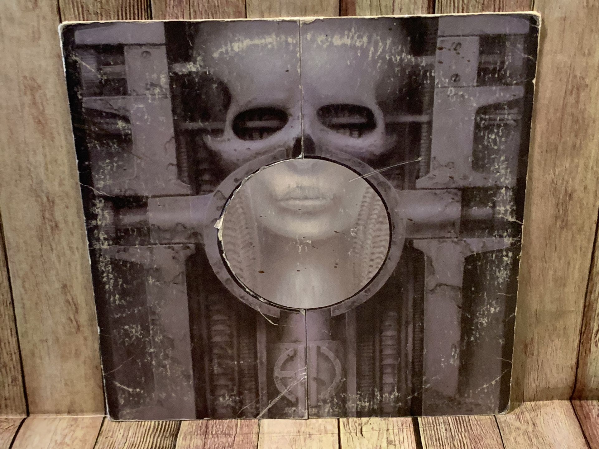 Vintage ELP BRAIN SALAD SURGERY Vinyl LP Manticore MC 66669 US 1973 VG+/VG