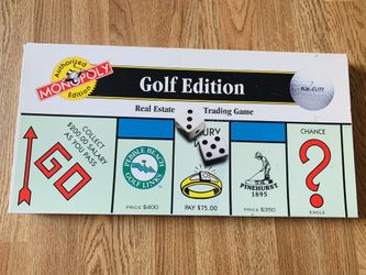 Golf Edition Monopoly Game