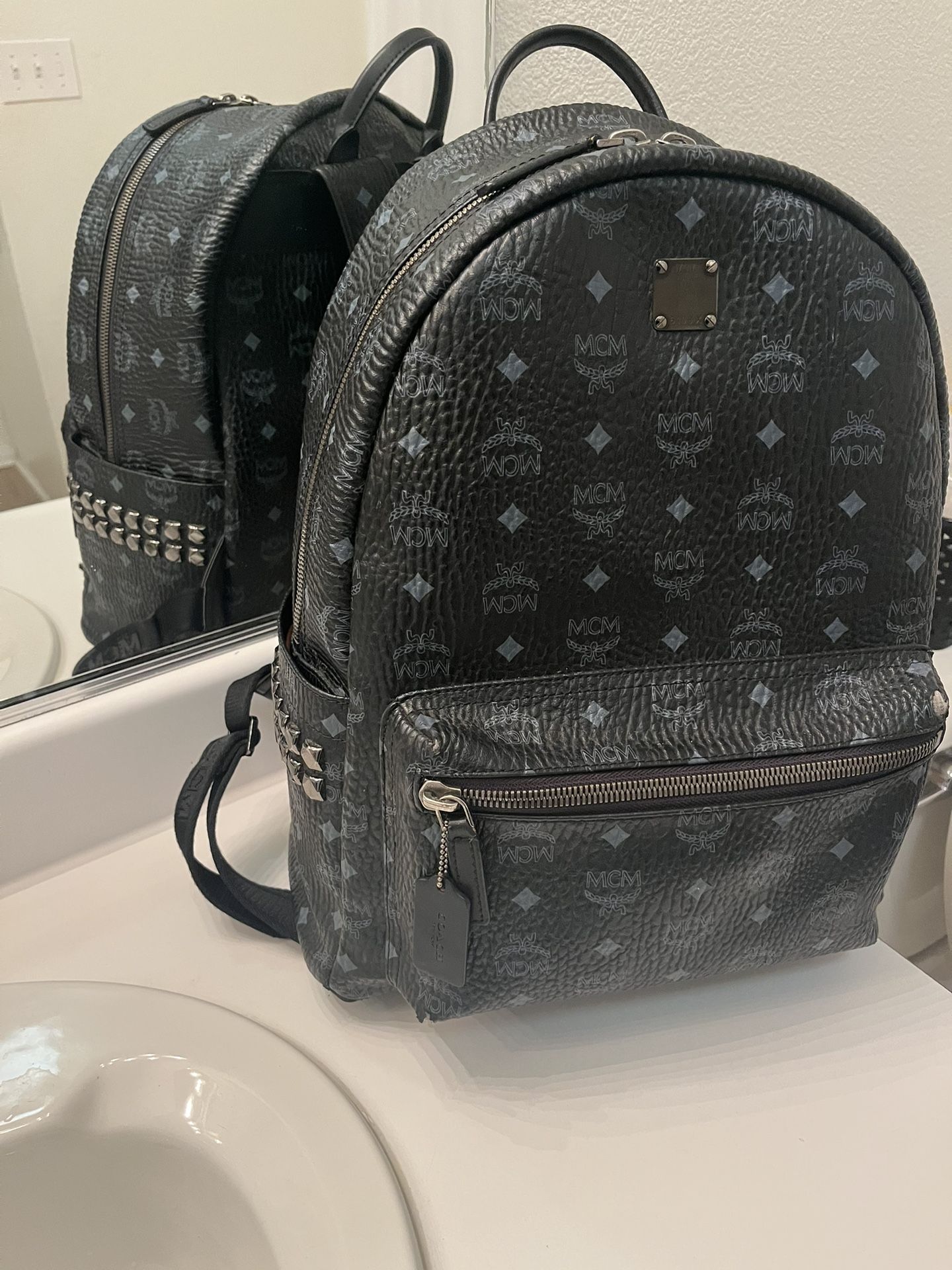 Black MCM Backpack
