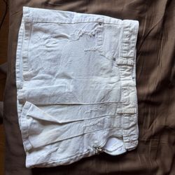 Mini White Demin Skirt Kpop Idol Inner Pants