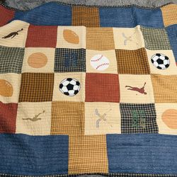 Sports Themed Full/Double Bed Quilt Comforter