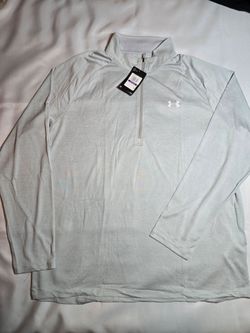 Under Armour Tech 2.0 1/2 Zip Pullover Long Sleeve Performance Shirt Gray XXL