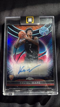Kel'El Ware Topps Chrome Rookie Auto Card