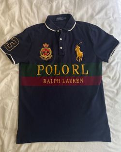 Polo Ralph Lauren Big Pony Polo Shirt Men’s Medium (M) Custom Slim Fit Navy