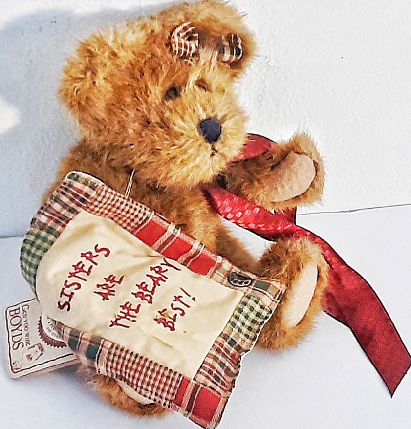 Boyds 8" Plush Teddy Bear With Tags and Baby Blanket 8x5" Sissy B. Bear 2001