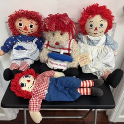 Raggedy Ann and Andy Plush Toy Lot $10 for All 