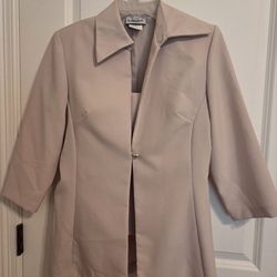 Womens 4 piece beige suit
