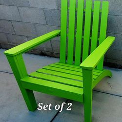 Set Of Adirondack Chairs ● Cushions Included