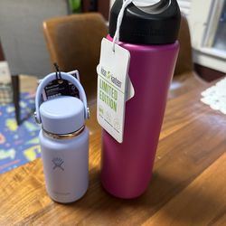 Hydroflask micro  bottle and Klean Kanteen 27oz
