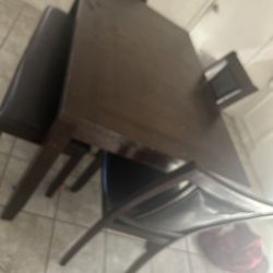 Wooden Table And Chairs