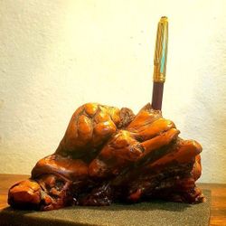 Cypress Knee Decorative Pen Holder