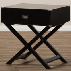 Set of 2 - One Drawer Wooden Bedside Table 