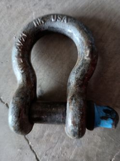ANCHOR SHACKLE: WLL 8 1/2 Ton HK USA. ONLY $20