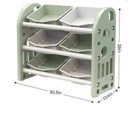 Toy Storage Organizer With Bins