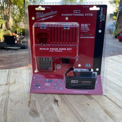 Milwaukee M18 18-Volt Lithium-Ion REDLITHIUM FORGE Starter Kit with 12. 0Ah Battery and Charger