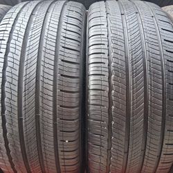 2 used Tires 235/45r18 Michelin 🤑free Installation and balance ‼️ 👌 