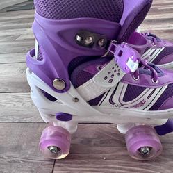 Power Super adjustable purple roller skates-