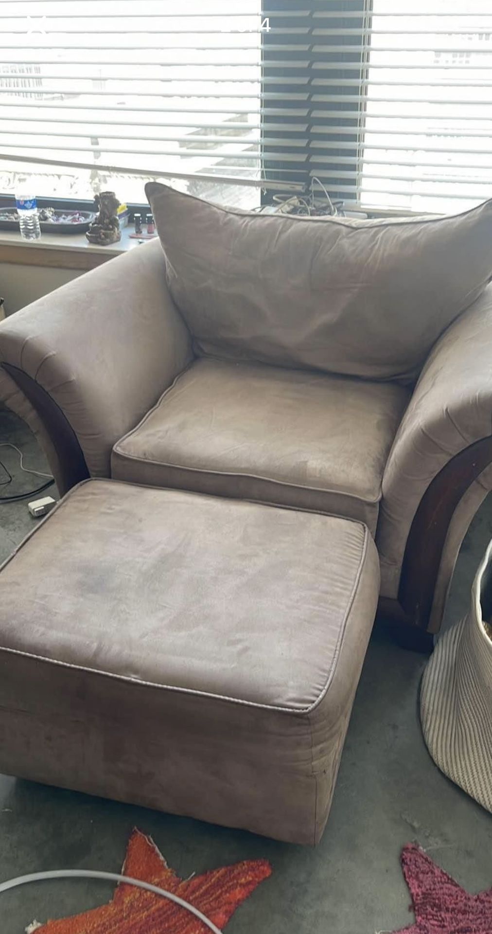 Love Seat & Foot Rest/ottoman