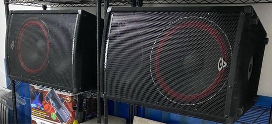 (2) cerwin vega cvi-152 / passive speakers 15”
