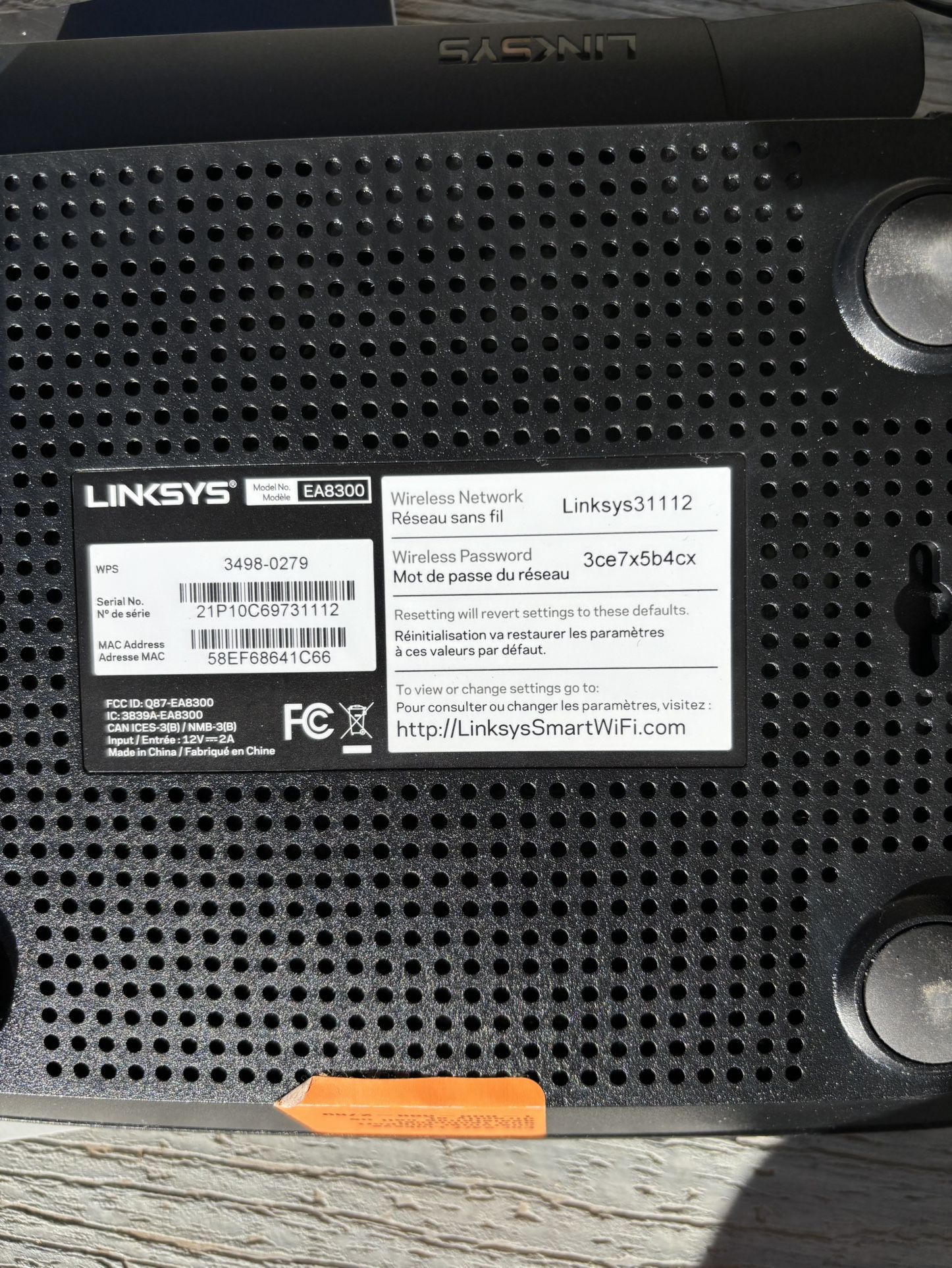 Linksys Router EA8300