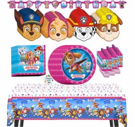 🎀🐾 Paw Patrol Party Supplies Set – Serves 24 Guests! 🐾🎀
