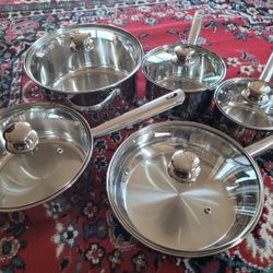 New Stainless Steel Cookware Set 