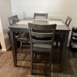 Gray Kitchen Table
