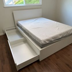 Full Mattress + Bedframe (with 2x Storage Drawers) 