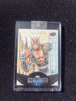 2016 Upper Deck Marvel Agent Carter Original 1/1 Sketch Card - Ant-Man by DM Noceda
