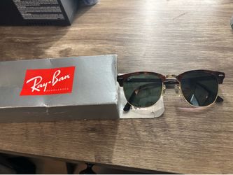 clubmaster Ray Ban sunglasses (mock tortoise on arista)