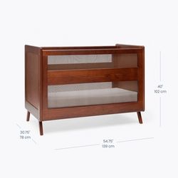 NEW 3-in-1 Convertible Full-Size Breathable Mesh Crib – $300 OBO